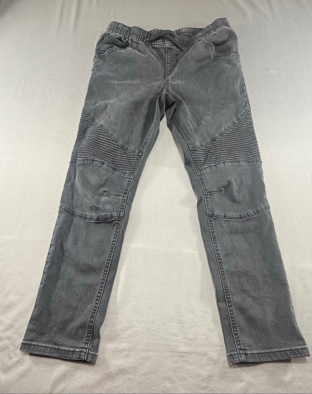 Art Class Girls Size 16 Super Skinny Moto Jeans Black Stretch Pull On